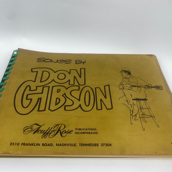 Songs By Don Gibson by Acuff Rose Publications Incorporated Very Rare Song Book - Picture 1 of 5